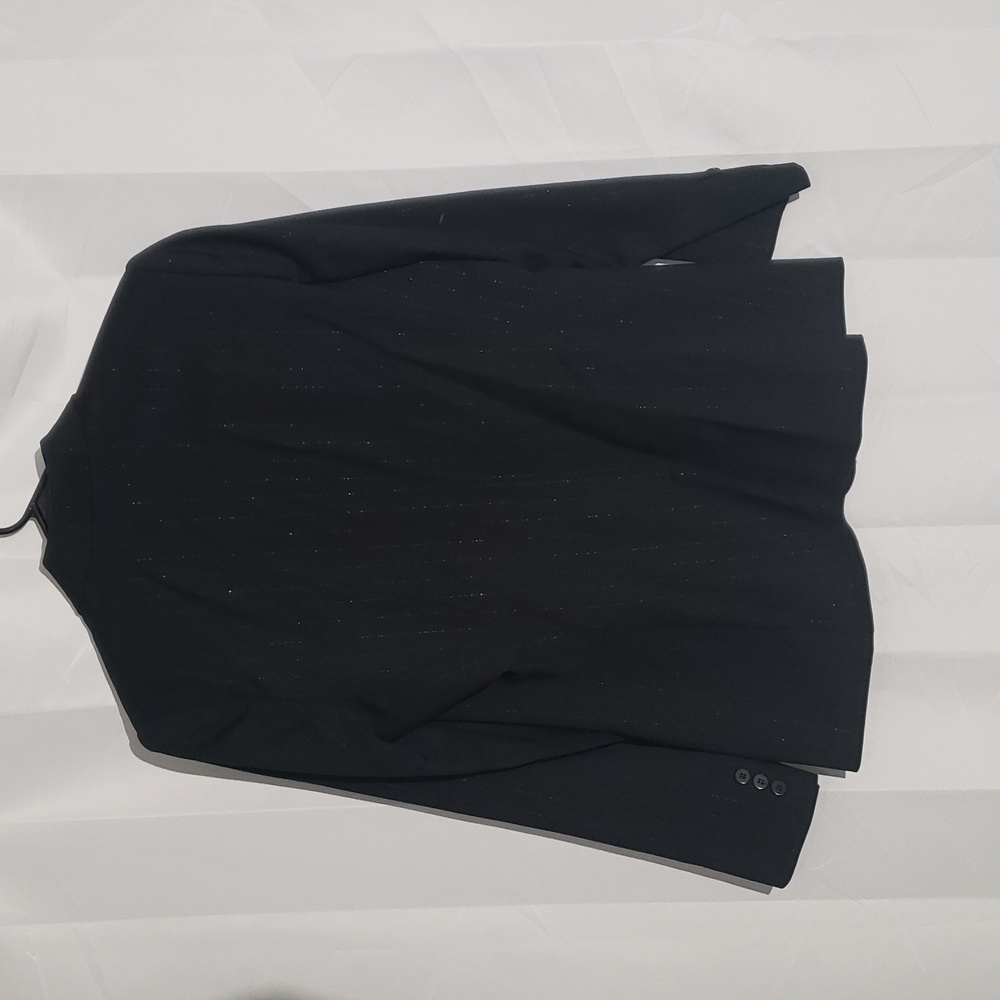 Inc Black Blazer Silver Threads With Single Breas… - image 6